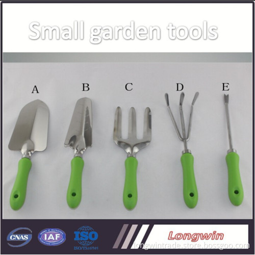 high quality stainless steel small garden tool with plastic handle